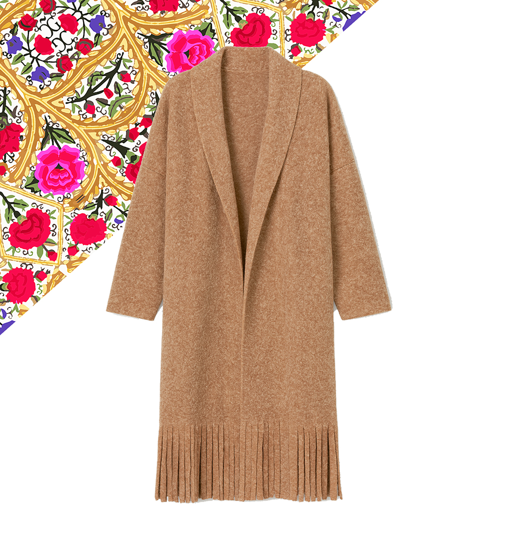 CHAQUETA PUNTO FLECOS